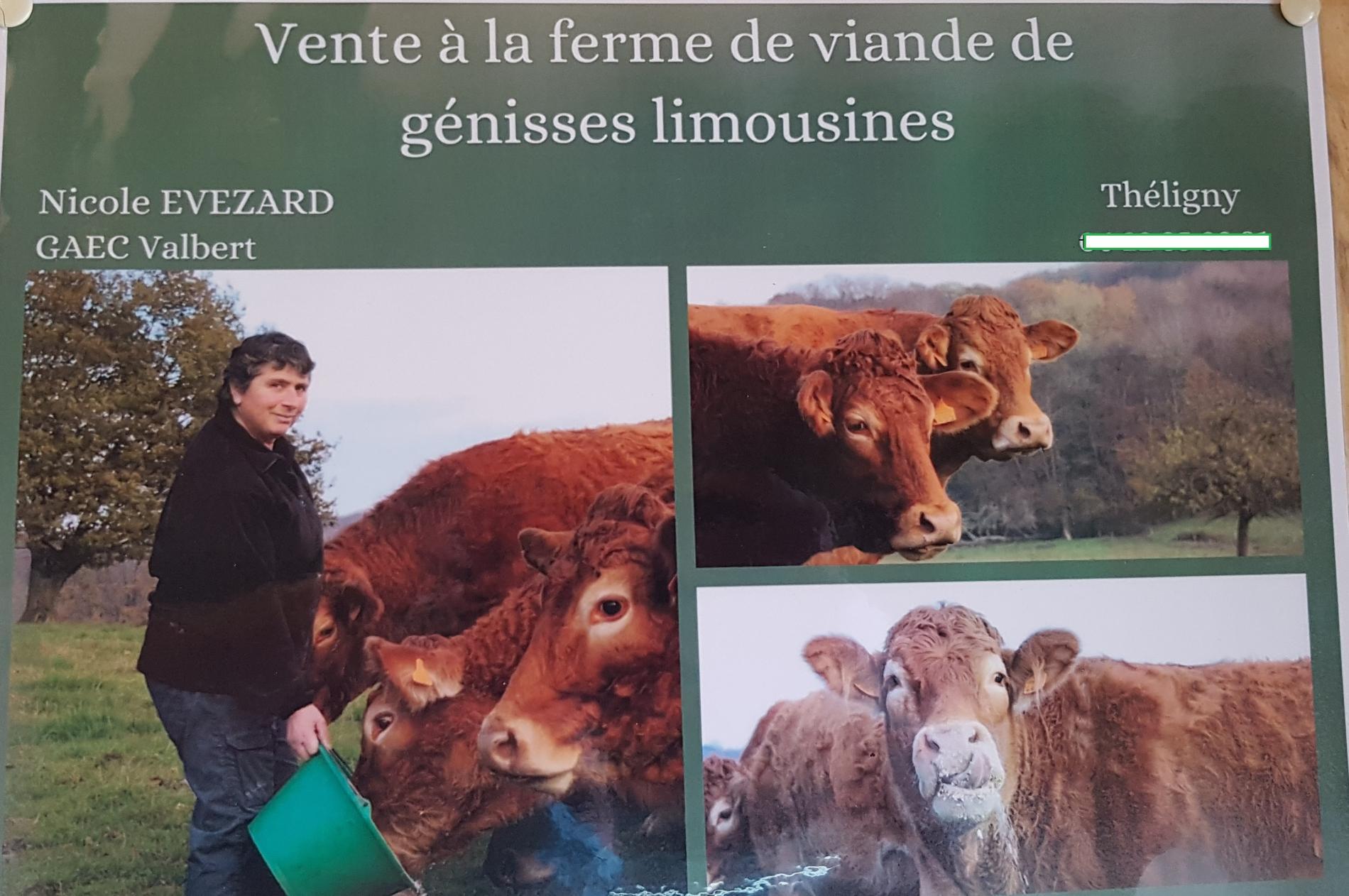 colis génisse limousine tradition